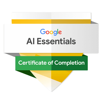 Google AI Essentials certificate